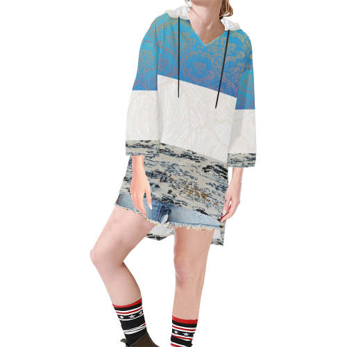 Partly Cloudy Kimono Hoodie