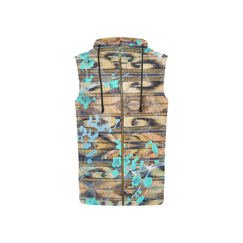 Macaca Fuscata Women's Sleeveless Hoodie