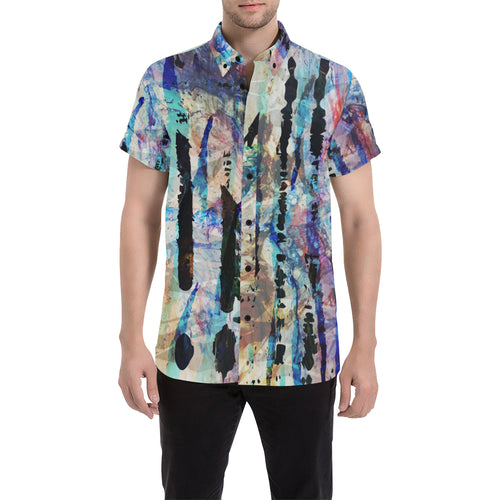 Reflection in the Street Short Sleeve Button Up