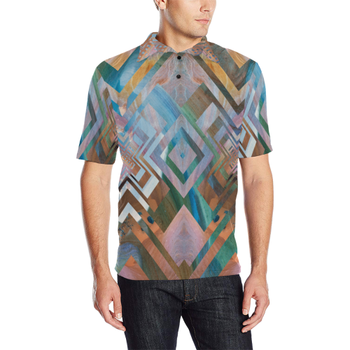 Sayanara Polo Men's All Over Print Polo Shirt (Model T55)
