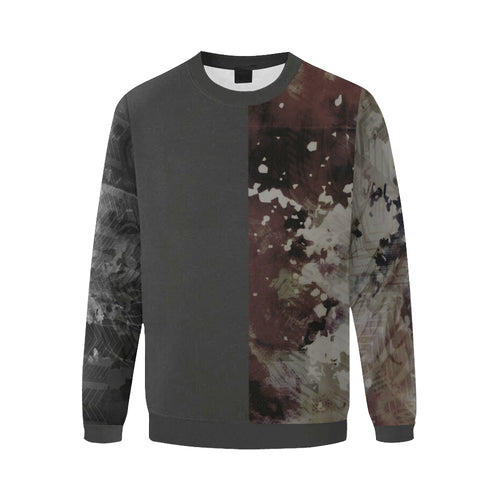 Phoenix Splash in Charcoal Long Sleeve Crewneck