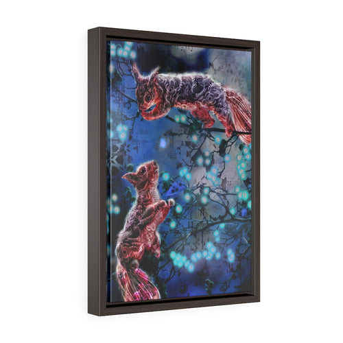 Bright Eyes and Bushy Tales Framed Premium Gallery Wrap Canvas