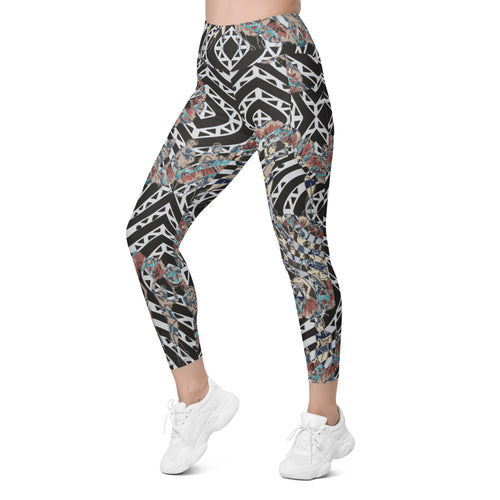 Victorian Jazz  Leggings with pockets