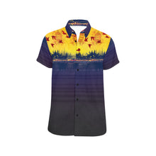 The Flock is Hot Short Sleeve Button Up