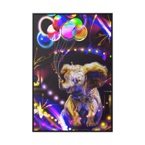 Elephant in the Room Gallery Canvas Wraps, Vertical Frame