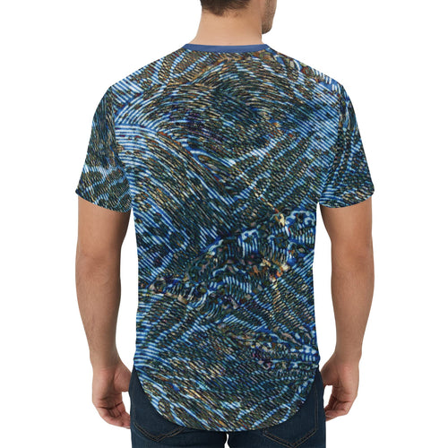 Wet Cheetah Curved Hem T-Shirt