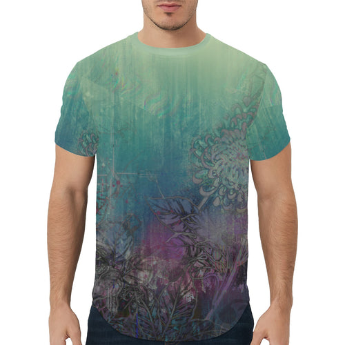 Gaining a Friend Curved Hem T-Shirt