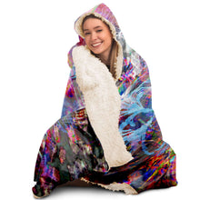 Fireflies and Waterfalls Hooded Blanket