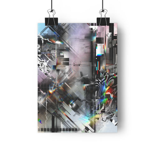Scratching a Glitch Giclée Art Print