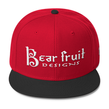Red and Black Bear Fruit Snapback Hat