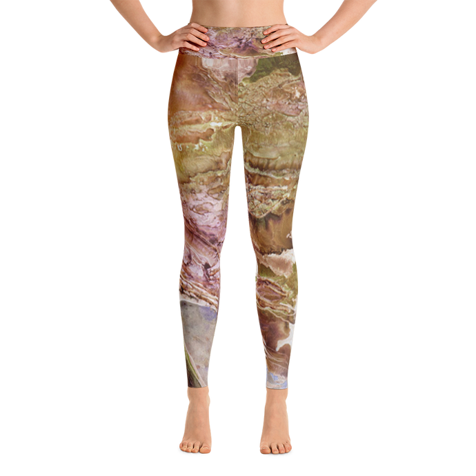 Liquid Lichen Yoga Leggings