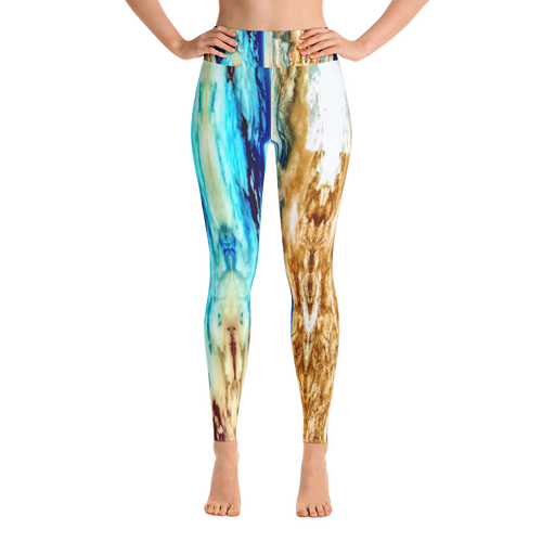 When the Sun met the Ocean Yoga Leggings