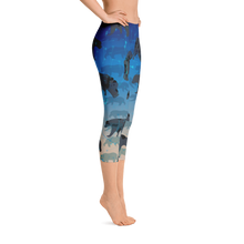Chasing the Cold Tranquility Capri Leggings