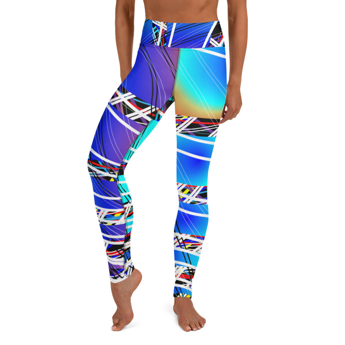 Fruit Stripes Yoga Leggings