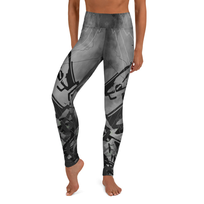 Time Stretch in Graphite Yoga Leggings