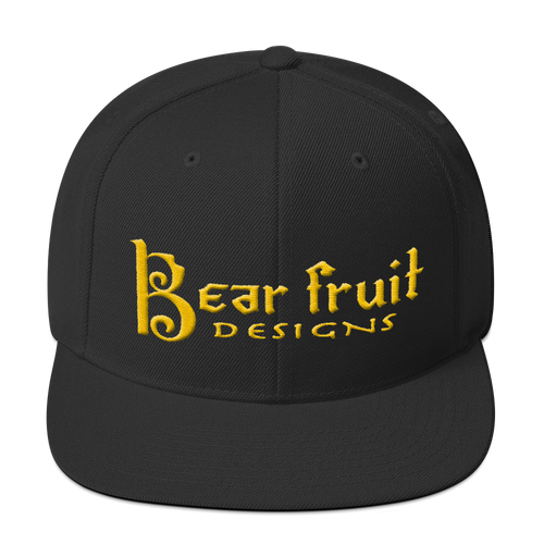 Gold Steez Bear Fruit Snapback Hat