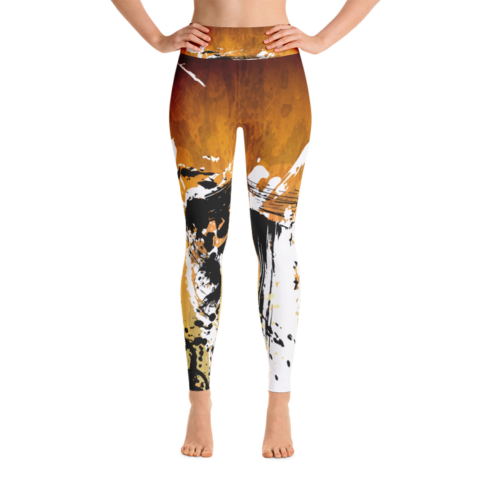 Sunflower Samurai Yoga Leggings