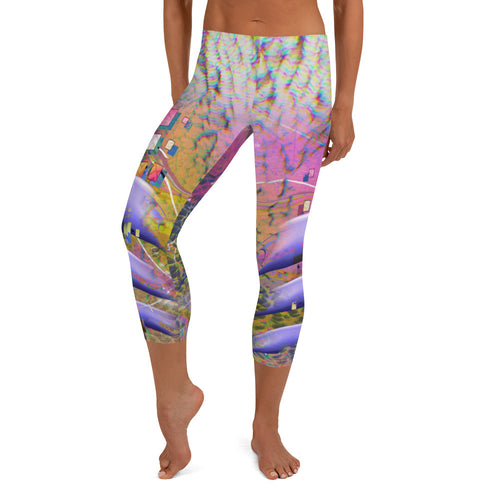 Smoking Cheshire Capri Leggings